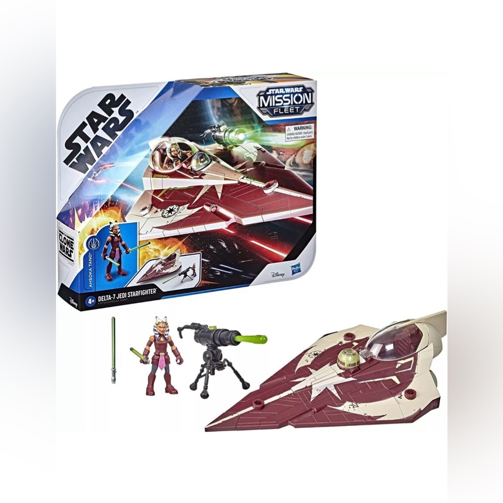 NIB Lot Of TWO Star Wars Mission Fleet X-Wing‎ Fighter Delta-7 Jedi Starfighter - Picture 3 of 4